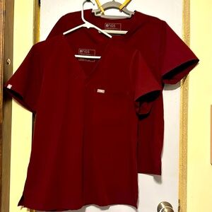 Figs brand 2  scrub tops size large